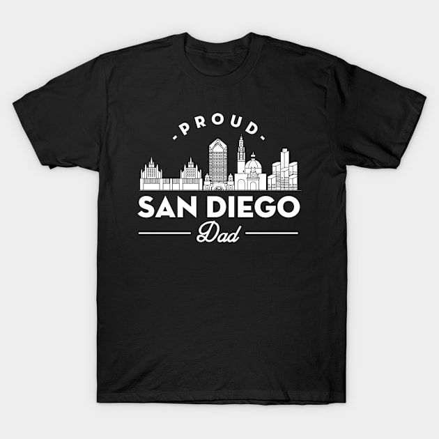 San Diego Proud San Diego Dad T-Shirt by HouldingAlastairss